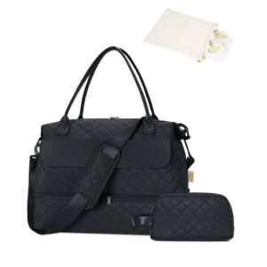 Product Image for Airplane Approved Duffle Bag & Toiletry Bag Set 2 PCS: Black