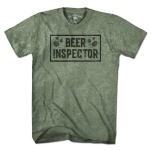Product Image for Beer Inspector T-Shirt: Military Green, Unisex, XL