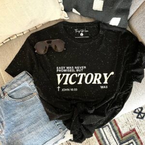 Product Image for Victory was Promised – SS (Black Fleck) : M
