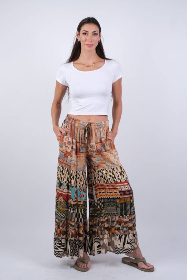 Product Image for  Abstract Allure Patchwork Hippie Pants: S/M & L/XL)