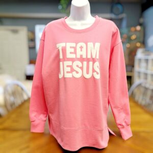 Product Image for Team Jesus Crewneck Sweatshirt – Bubblegum Pink