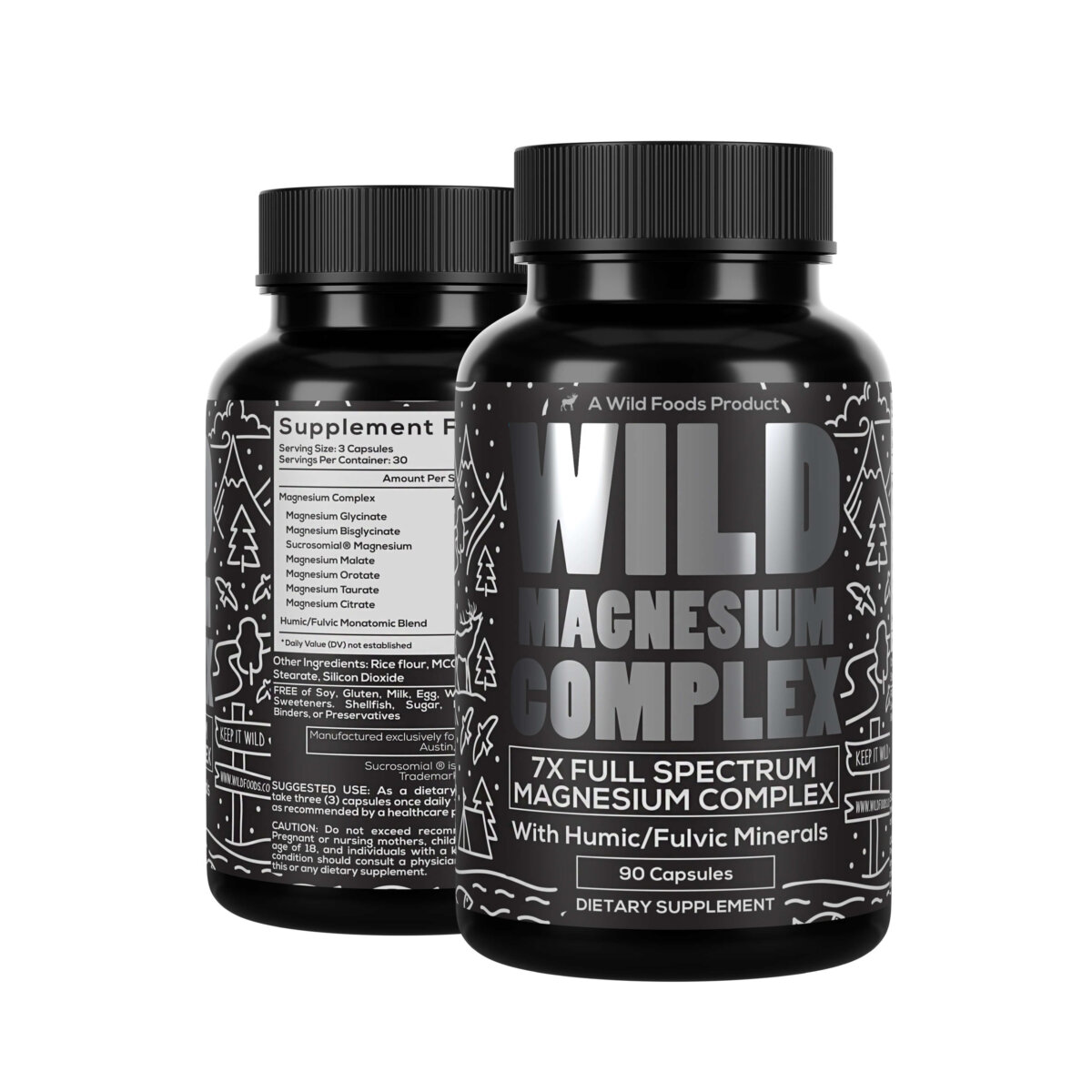 Downloaded from Square for use with Vendor ID (404) and Product ID (Square: DUN6UBNIQ73VRVLDOZWG7T35 - WC: 72352). Product Image for Wild Magnesium Complex – 7x Forms