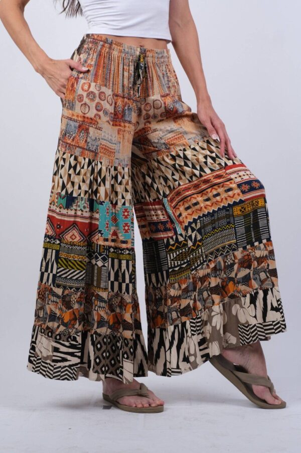 Product Image for  Abstract Allure Patchwork Hippie Pants: S/M & L/XL)