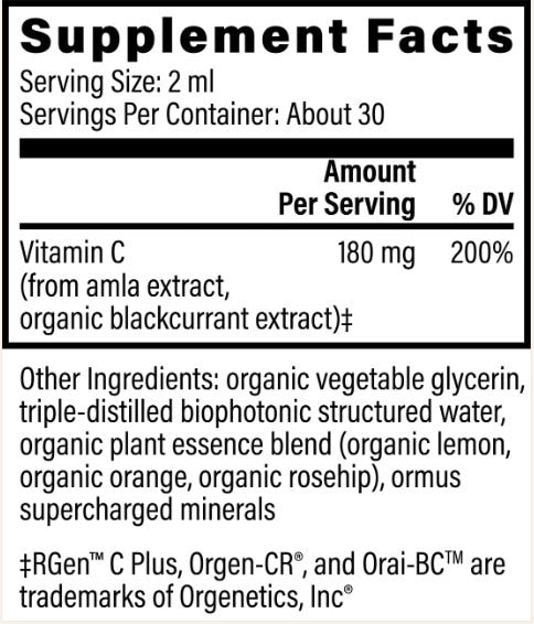 Downloaded from Square for use with Vendor ID (404) and Product ID (Square: YCDR7LW66F7J52BZFLSSV6EM - WC: 72302). Product Image for Plant-Based Vitamin C