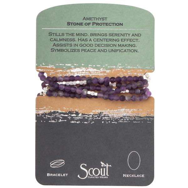 Downloaded from Shopify for use with Vendor ID (979) and Product ID (4388736991301). Product Image for Amethyst Stone of Protection Bracelet/Necklace