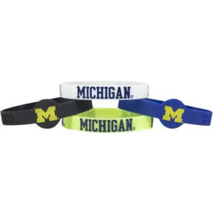 Product Image for  Michigan Wolverines Silicone Bracelets, 4-Pack