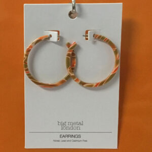 Product Image for  Oleandre Resin Statement Hoop Earrings