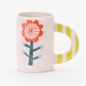 Product Image for  Hand Painted Red Green Floral Mug