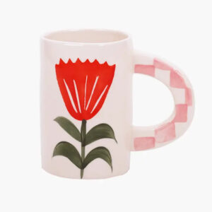 Product Image for  Hand Painted Red Floral Mug