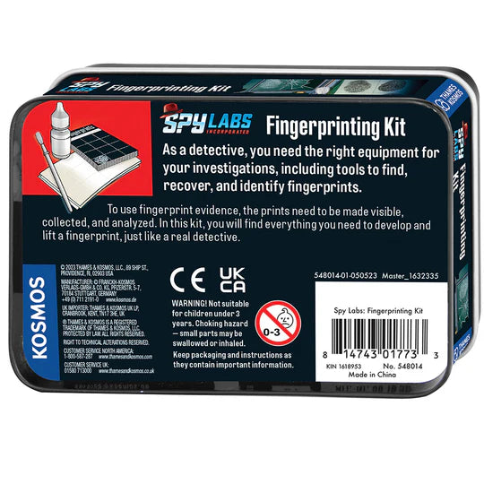 Downloaded from Shopify for use with Vendor ID (979) and Product ID (10280824799526). Product Image for  Spy Labs: Fingerprinting Kit