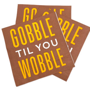 Product Image for  Gobble Till You Wobble Thanksgiving Cocktail Napkins 20 Count