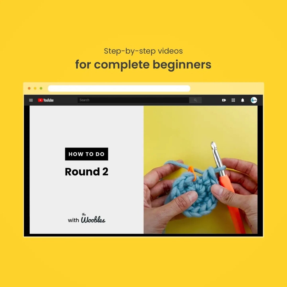 Downloaded from Shopify for use with Vendor ID (979) and Product ID (10287988572454). Product Image for  Val the Heart Beginner Crochet Kit