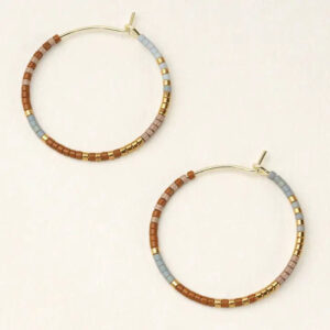 Product Image for  Chromacolor Miyuki Small Hoop – Desert Multi/Gold