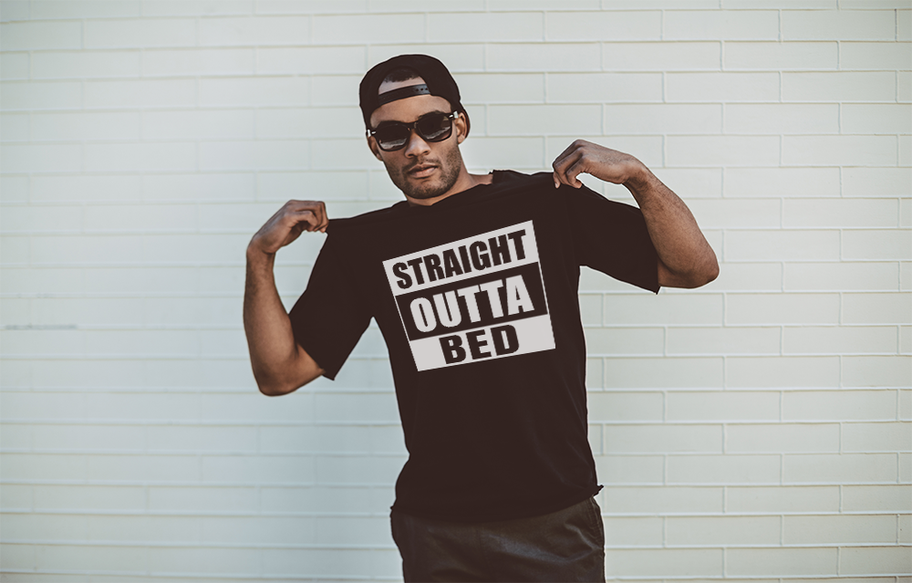 Downloaded from Shopify for use with Vendor ID (823) and Product ID (9978206290196). Product Image for Straight Outta Bed