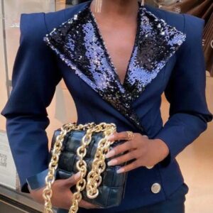 Product Image for  Sequin Navy Blazer