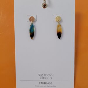 Product Image for  Sophia Small Metal and Resin Dangle Earrings