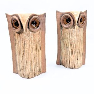 Product Image for Pottery Owl Candlesticks by Clarence Cameron