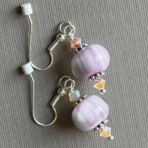 Product Image for Pink Earrings, Glass, Cyndi Ernst, CE2611