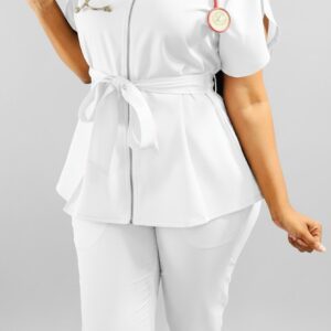 Product Image for Stylish Medical Uniforms – Peplum Scrub Set