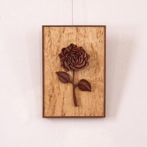 Product Image for Hi Relief Rose and Stem, Marquetry, Dennis McCarty, GA31