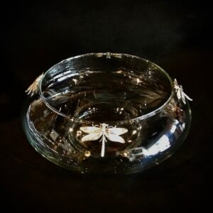 Product Image for Arthur Court Dragonfly Glass Bowl, 10 Inch