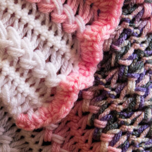 Product Image for  Hair Pin Lace Afghan Pink Green Purple, Valerie Schoen VSAFG5