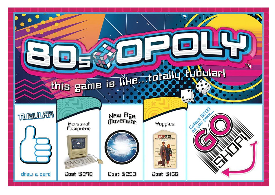 Oply!!! Product Image for 80’s Opoly Game