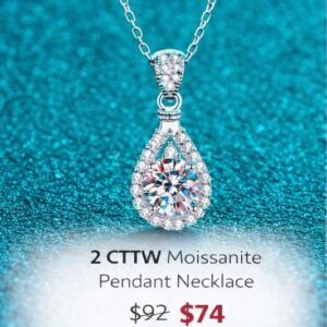 Product Image for 2ct Moissanite Pendant Necklace