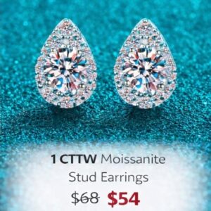Product Image for 1ct Moissanite Earrings