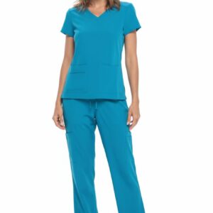 Product Image for NATURAL UNIFORMS – STRETCH V-NECK CARGO SCRUBS SETS (8400)