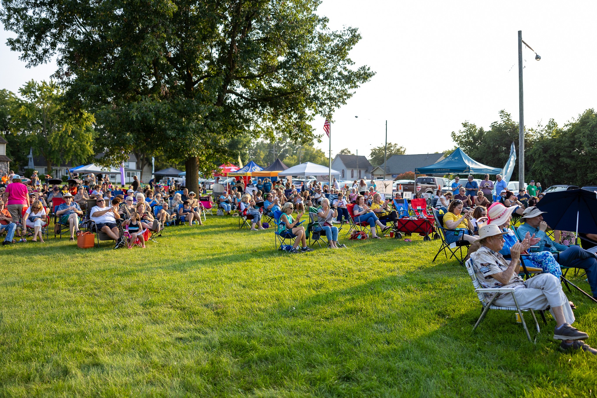Iowa background with shops
