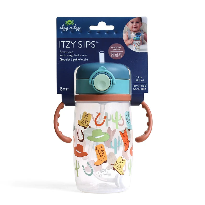 Downloaded from Shopify for use with Vendor ID (370) and Product ID (9188779852000). Product Image for Itzy Sips™ – Straw Cup with Snap-Close Lid – Giddy Up!