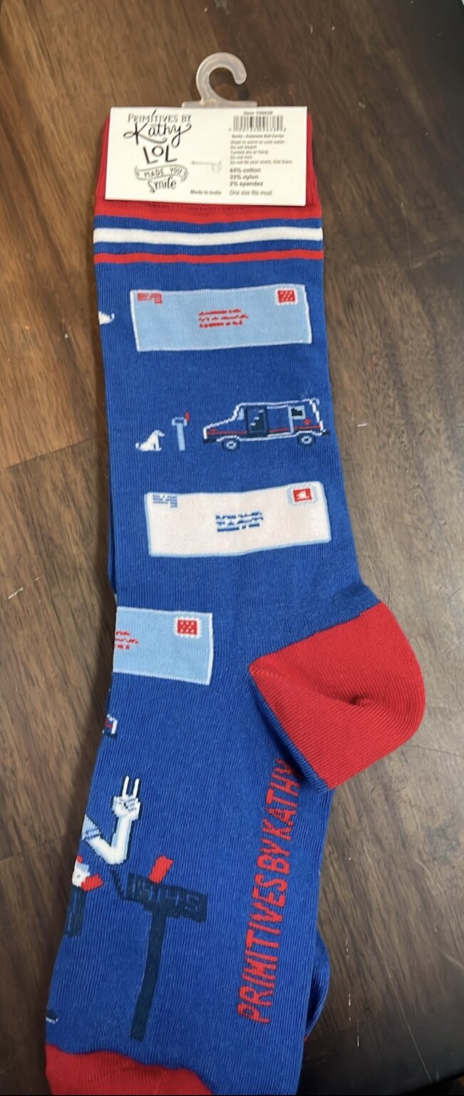 Screenshot Product Image for “Awesome Mail Carrier” Socks – 3 Pairs Available
