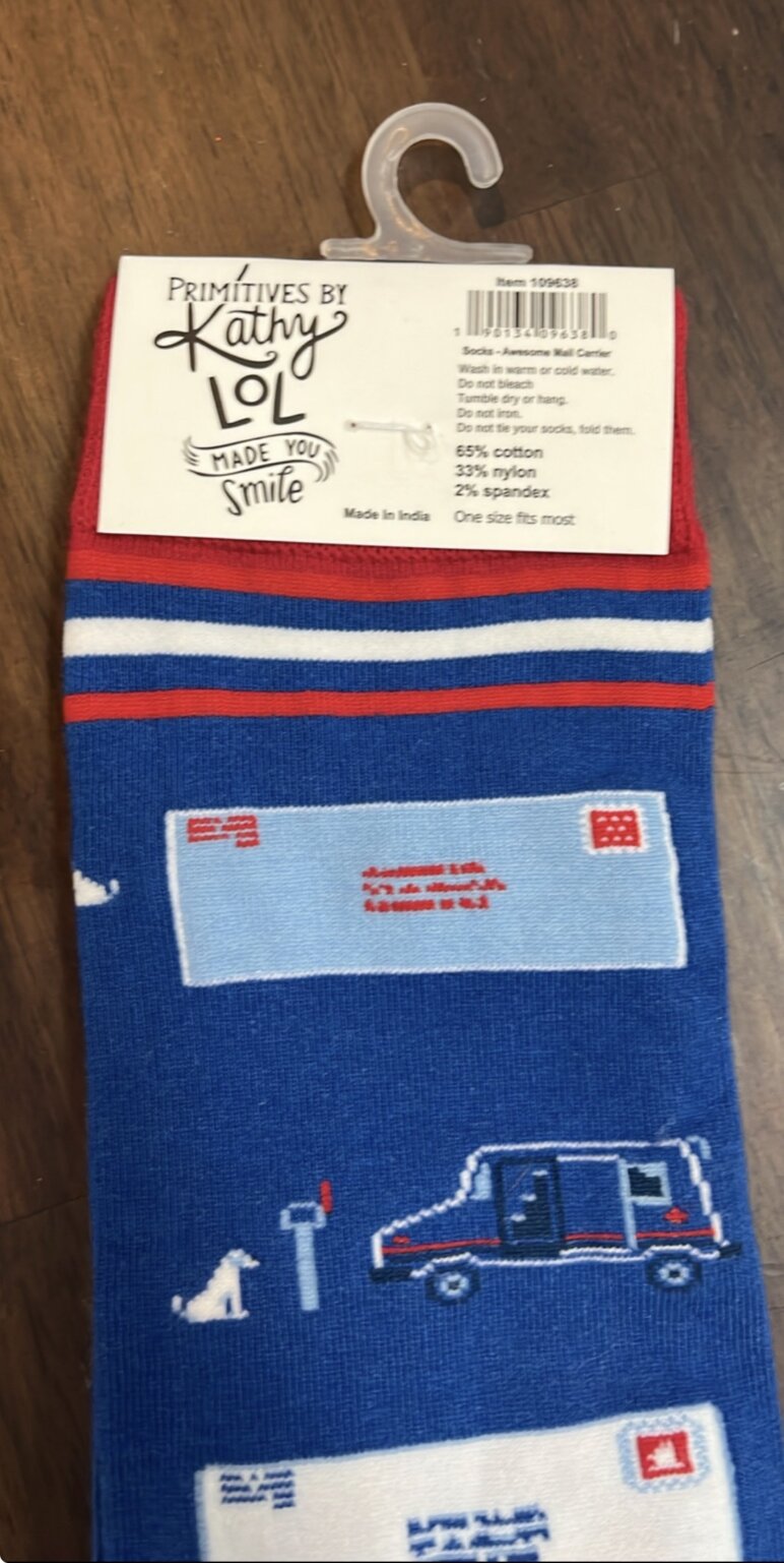Screenshot Product Image for “Awesome Mail Carrier” Socks – 3 Pairs Available