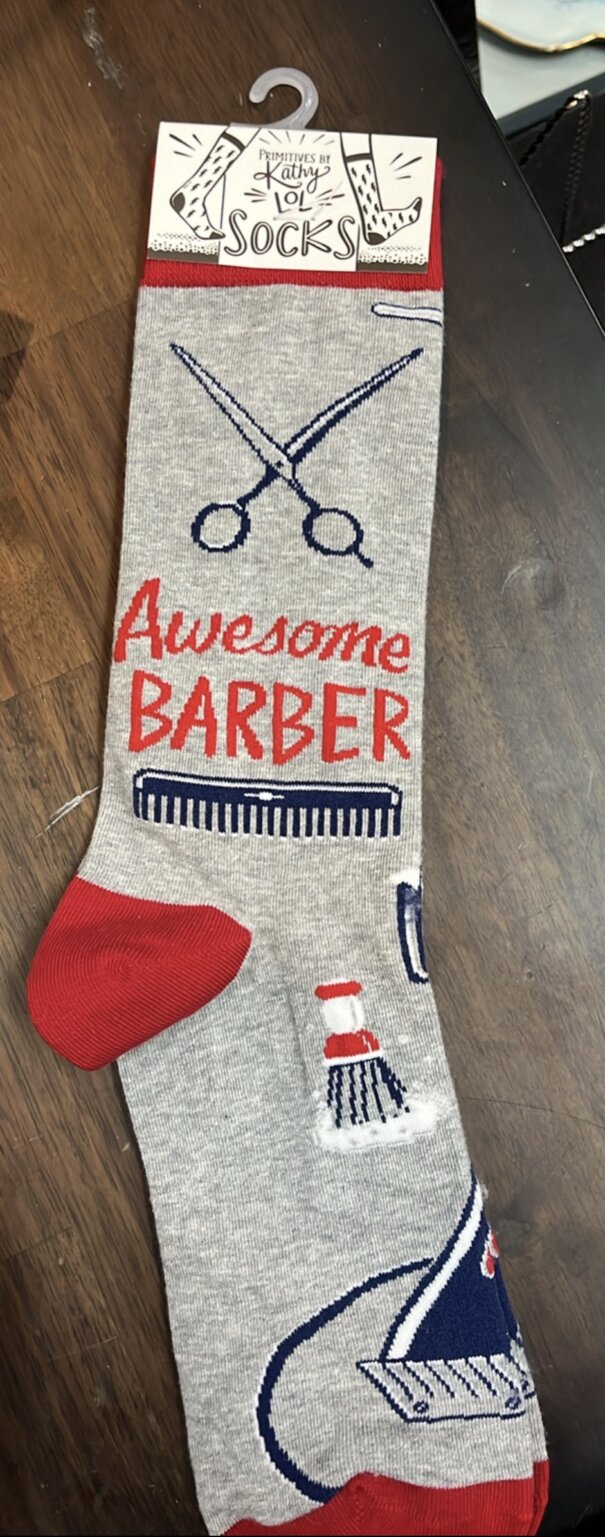 Screenshot Product Image for “Awesome Barber” Socks – 1 Pair Available