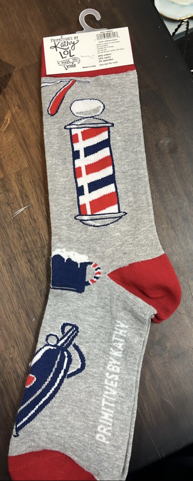 Screenshot Product Image for “Awesome Barber” Socks – 1 Pair Available