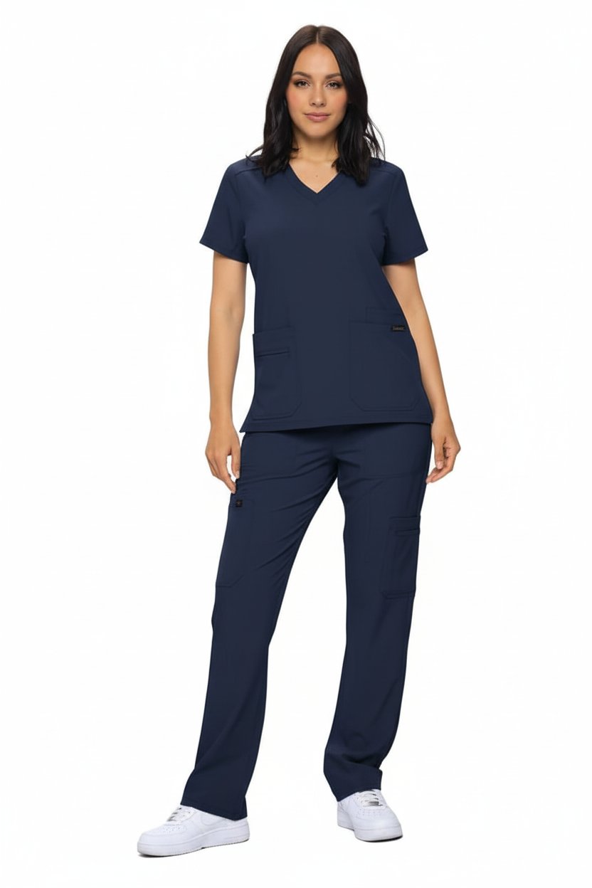Downloaded from Shopify for use with Vendor ID (893) and Product ID (9107567706334). Product Image for Monarch Cargo Pants Premium Scrub Set (3102)