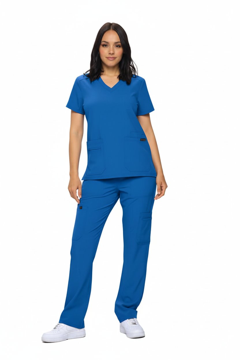Downloaded from Shopify for use with Vendor ID (893) and Product ID (9107567706334). Product Image for Monarch Cargo Pants Premium Scrub Set (3102)