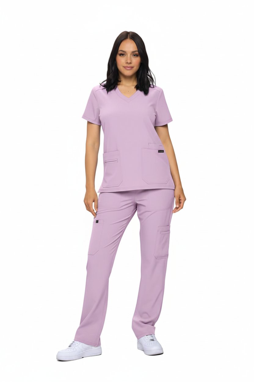 Downloaded from Shopify for use with Vendor ID (893) and Product ID (9107567706334). Product Image for Monarch Cargo Pants Premium Scrub Set (3102)