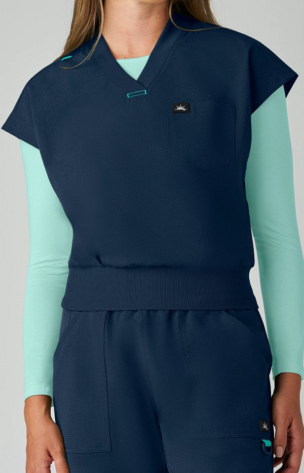 Downloaded from Shopify for use with Vendor ID (893) and Product ID (9151360532702). Product Image for Koi Trinity Women’s Scrub Top – Cropped Dolman Sleeve |1143