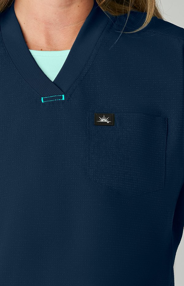 Downloaded from Shopify for use with Vendor ID (893) and Product ID (9151360532702). Product Image for Koi Trinity Women’s Scrub Top – Cropped Dolman Sleeve |1143