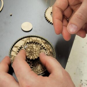 Product Image for City of Pontiac Map Spinner Magnet (working planetary gears!)