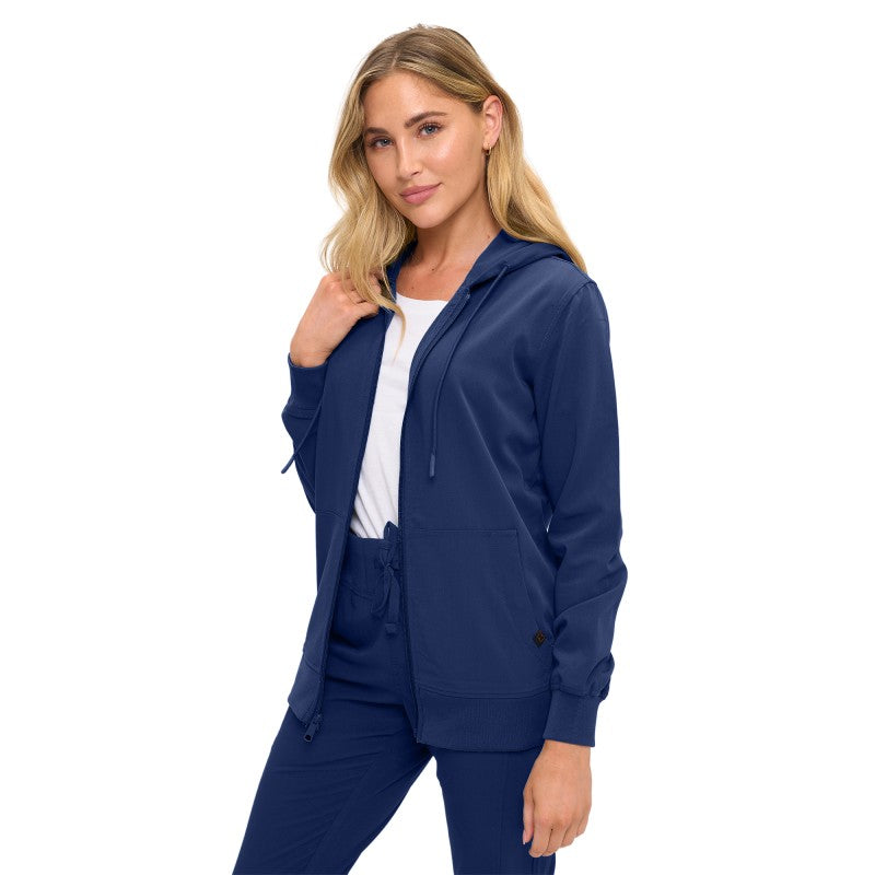 Downloaded from Shopify for use with Vendor ID (893) and Product ID (9166310506718). Product Image for Monarch Women’s Zip-Up Scrub Hoodie Jacket | Lightweight Nursing Jacket (4301)