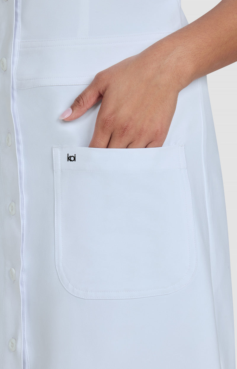 Downloaded from Shopify for use with Vendor ID (893) and Product ID (9189353423070). Product Image for KOI Isabella Dress 908-01 | Women’s Stretch Twill Scrub Dress