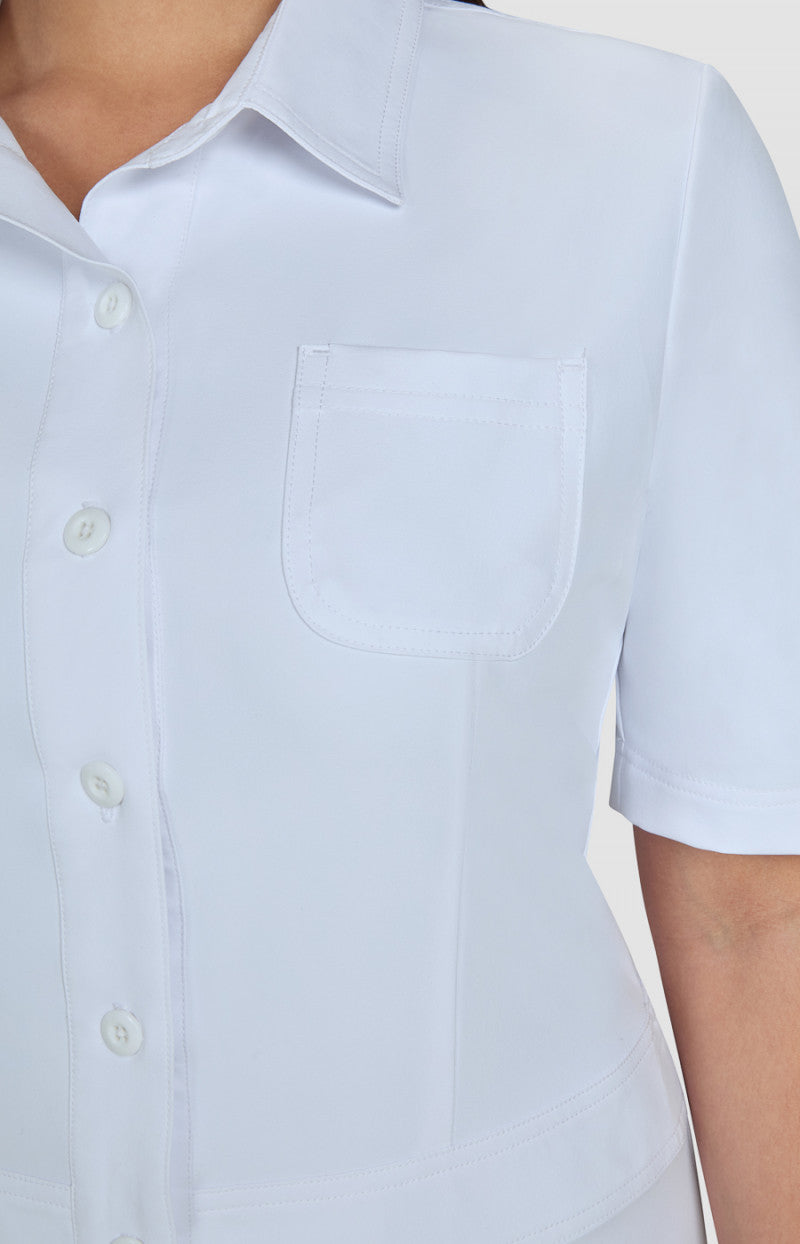Downloaded from Shopify for use with Vendor ID (893) and Product ID (9189353423070). Product Image for KOI Isabella Dress 908-01 | Women’s Stretch Twill Scrub Dress