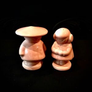 Product Image for Vintage Japanese Pink Glaze Chinese Couple Salt & Pepper Shakers