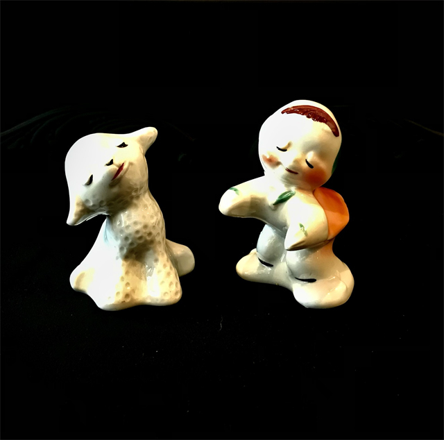 child and lamb Product Image for Vintage Van Tellingen Child & Lamb Salt and Pepper Shakers