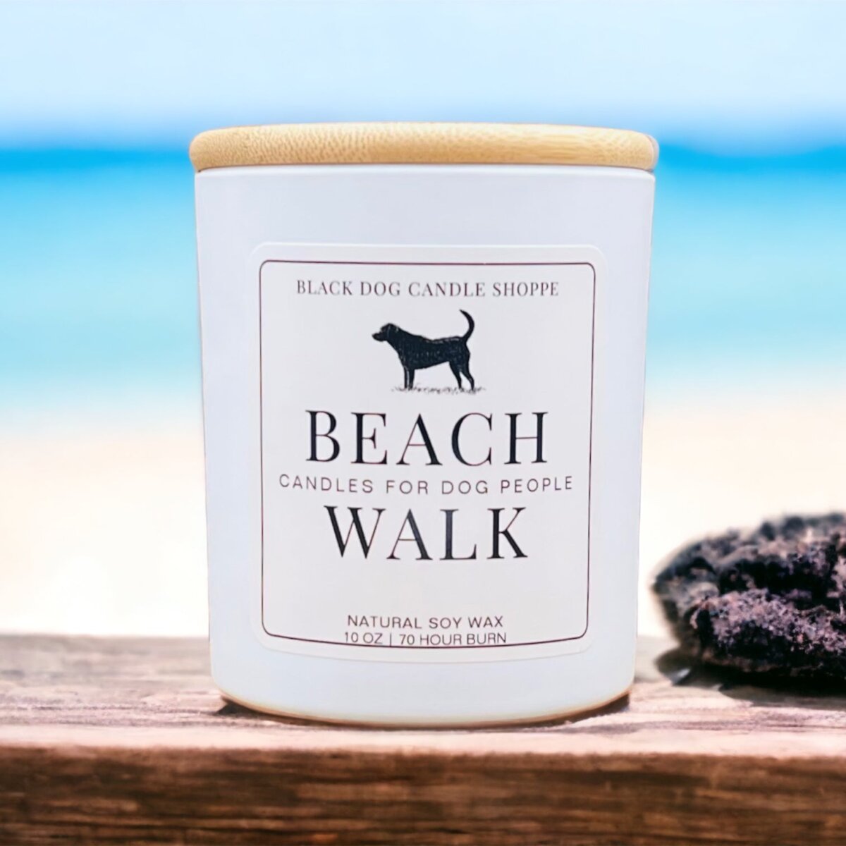 Downloaded from Shopify for use with Vendor ID (1042) and Product ID (7123446792324). Product Image for Candles for Dog People – Beach Walk