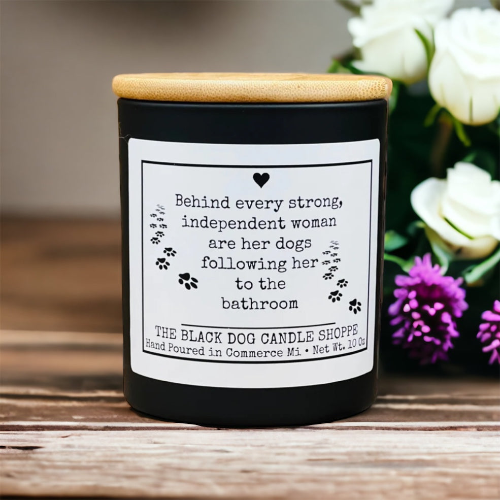 Downloaded from Shopify for use with Vendor ID (1042) and Product ID (7044876402820). Product Image for Behind Every Independent Women Candle