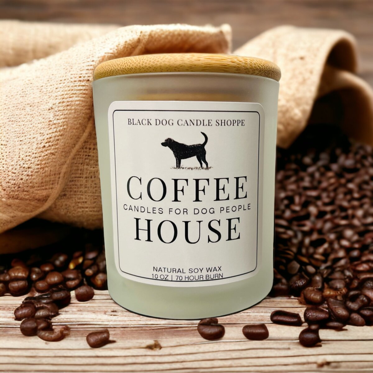 Downloaded from Shopify for use with Vendor ID (1042) and Product ID (7112357183620). Product Image for Candles for Dog people – Coffee House